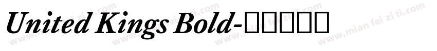 United Kings Bold字体转换